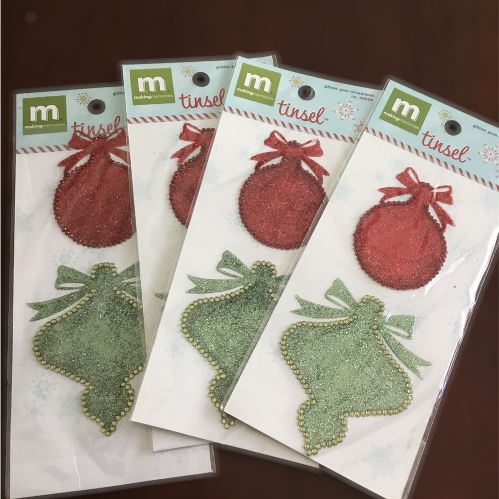 4pack of Christmas stickers .